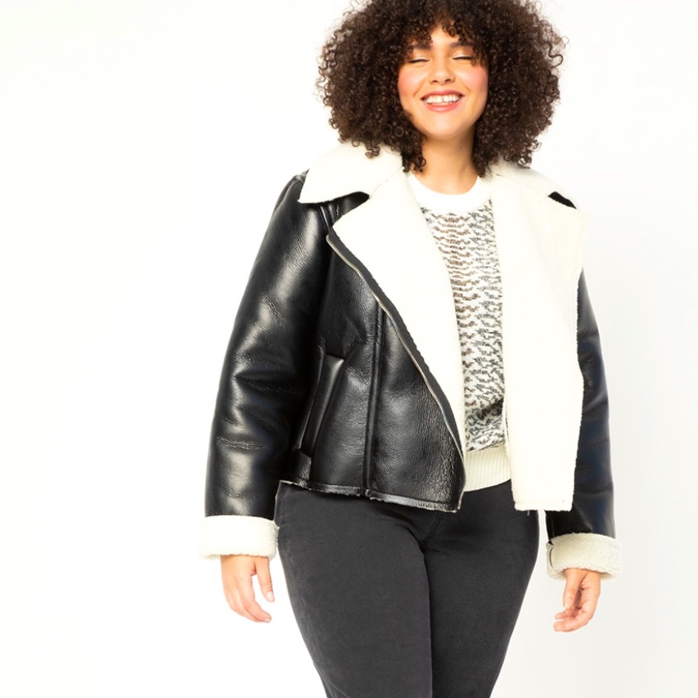 Eloquii Shearling Faced Jacket size 18/20
